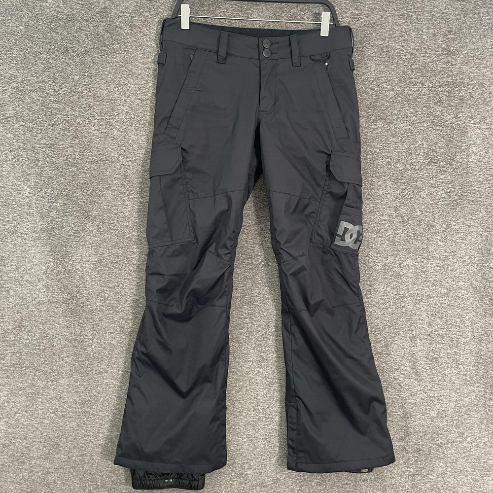 DC Shoes Snow Pants Mens Small Black Insulated 10K Waterproof Cargo Snowboard